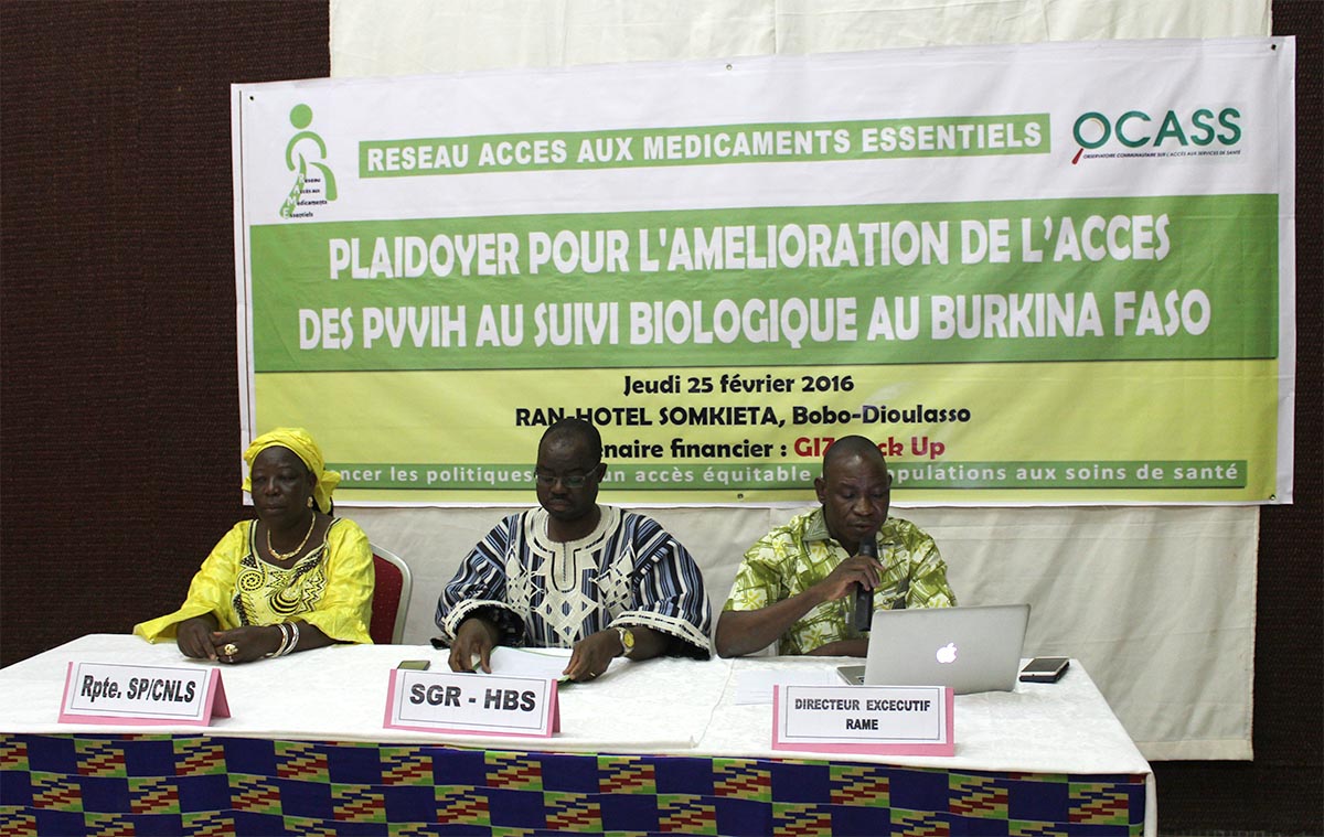 PLAIDOYER POUR L’AMELIORATION DE L’ACCES DES PVVIH AU SUIVI BIOLOGIQUE AU BURKINA FASO